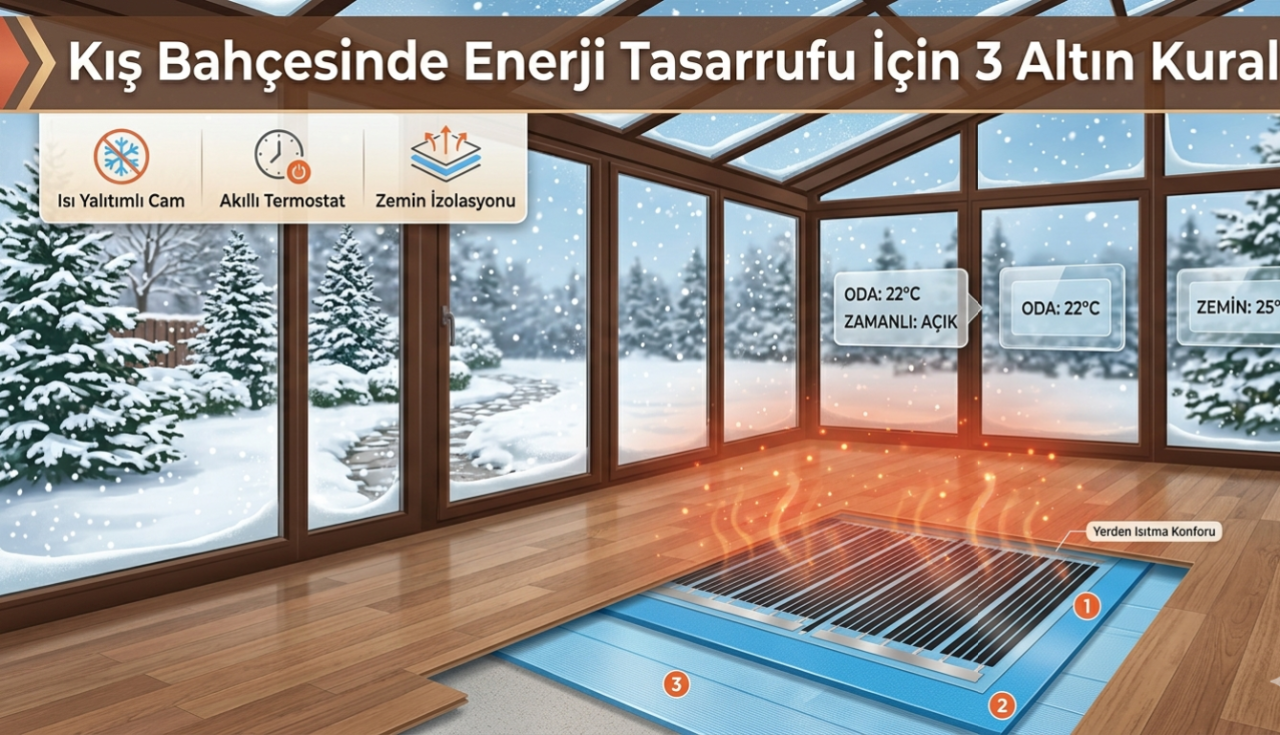 Kış bahçesi ısıtma -enerji tasarrufu